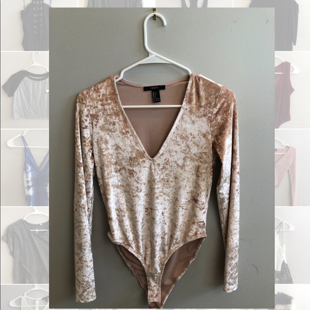 Forever 21 velvet rave bodysuit